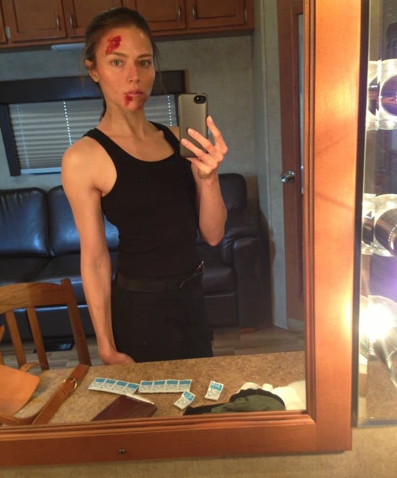 Trieste Kelly Dunn (In Banshee) Sexy Selfie