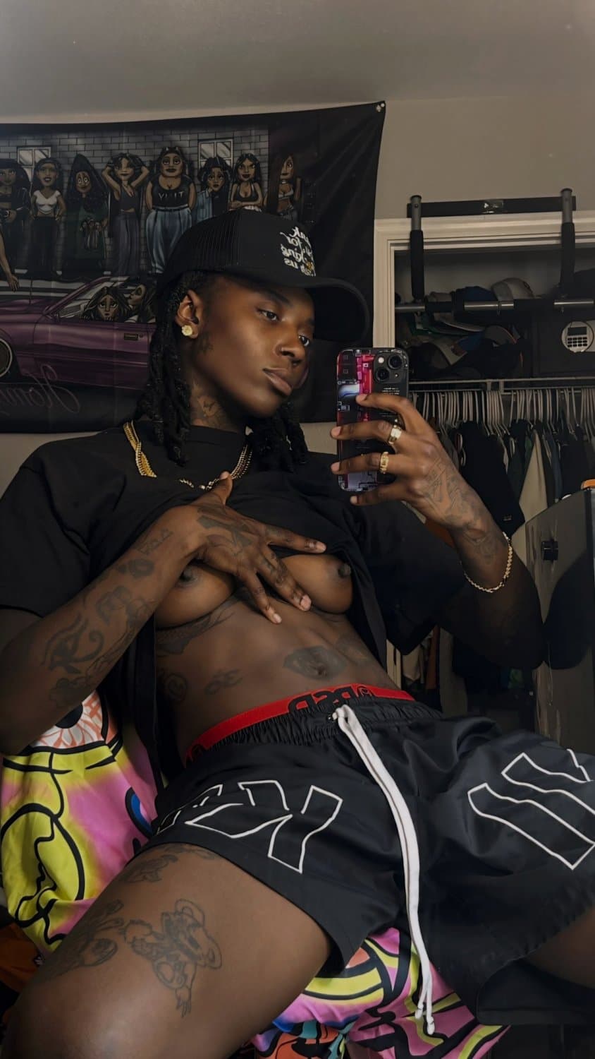 Black dyke stud ebony tomboy Tajee.