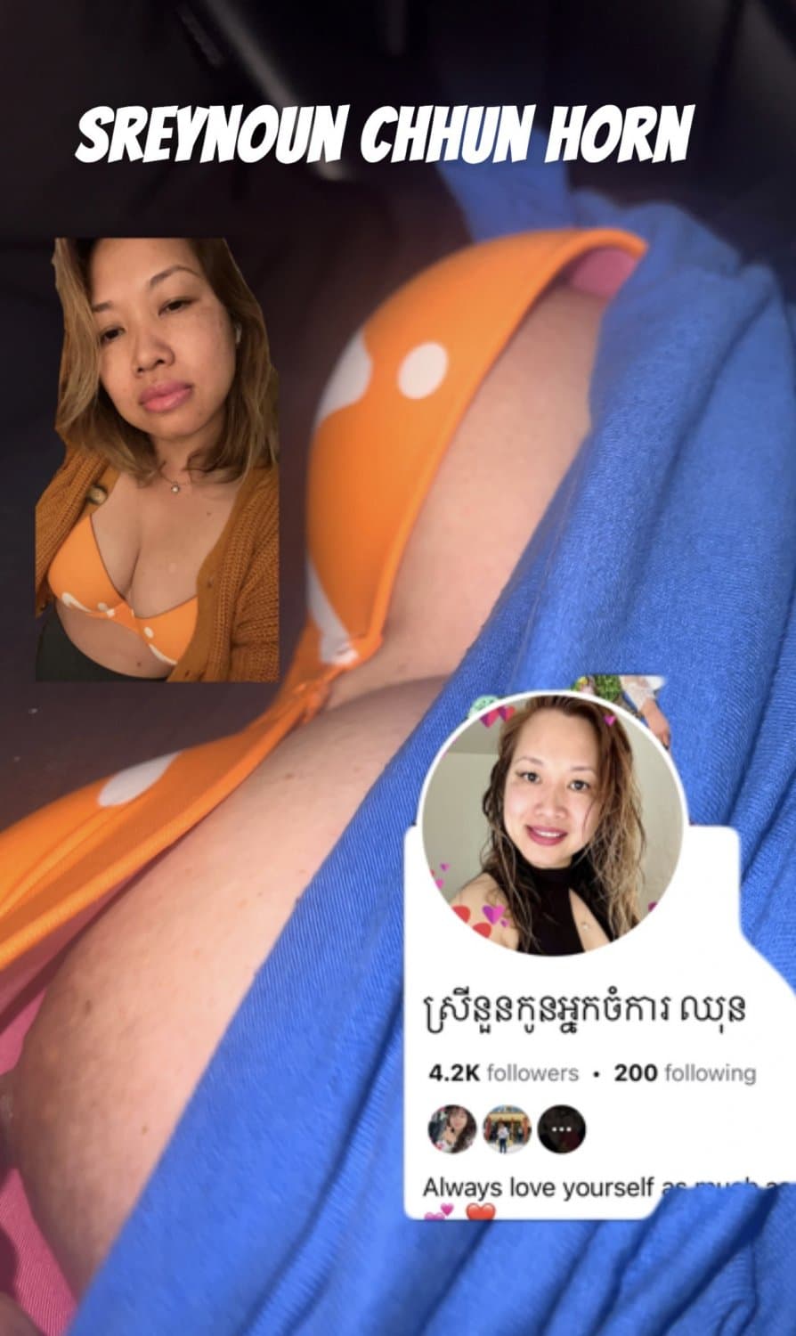 Click to view full size Sreynoun chhun horn 36c Cambodian tits Bay Area