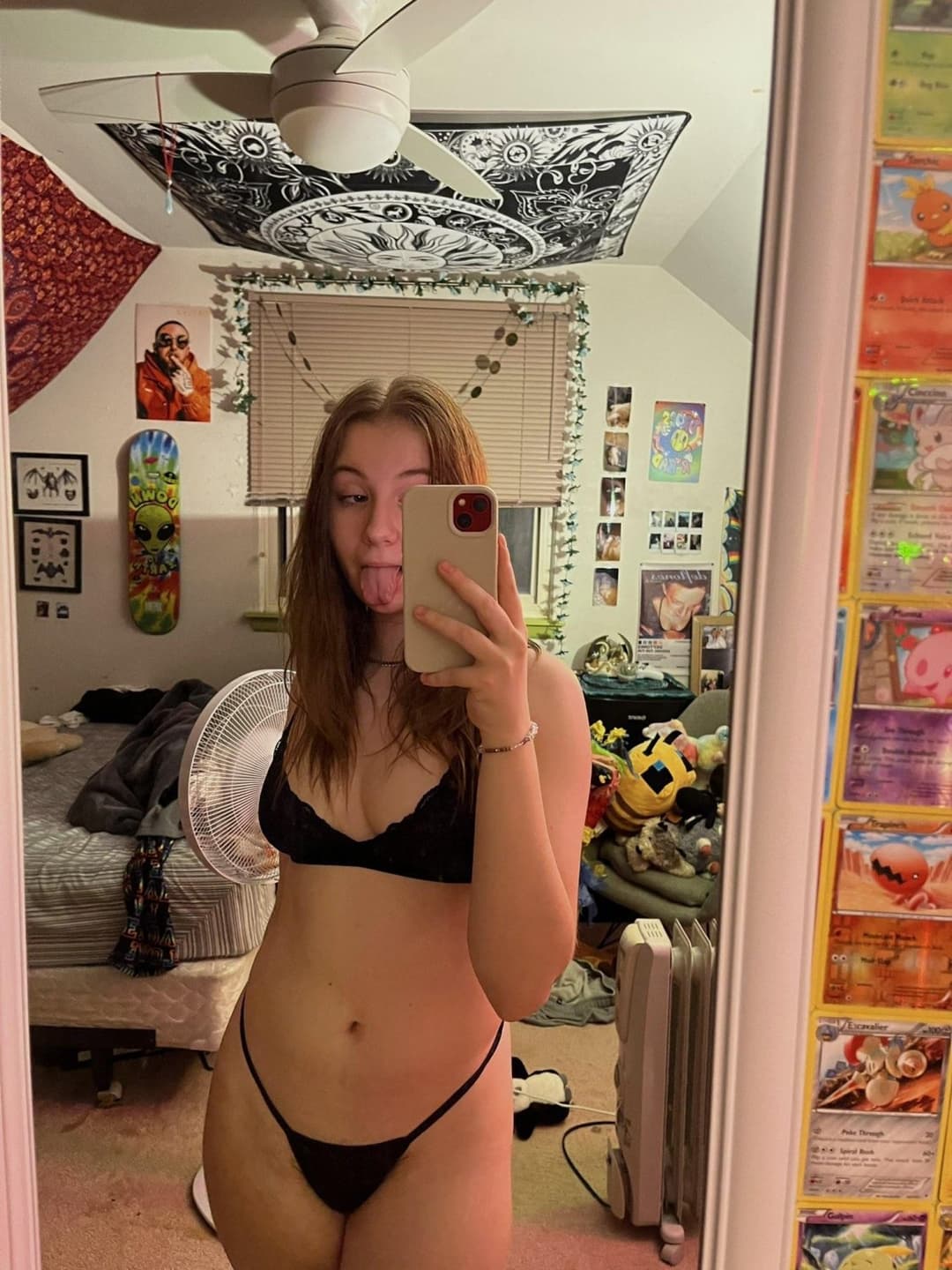 Naughty Punk Brunette Babe, her pale skin and pink nipples drives me BONKERS!