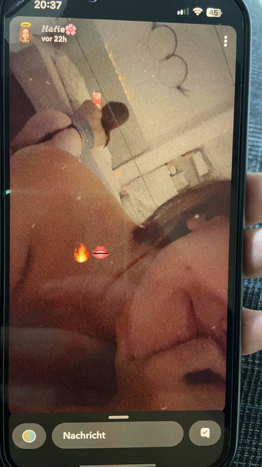 Halie - Desperate German Christian Slut With Ugly Tits Snapping Me Even After Getting Ignored