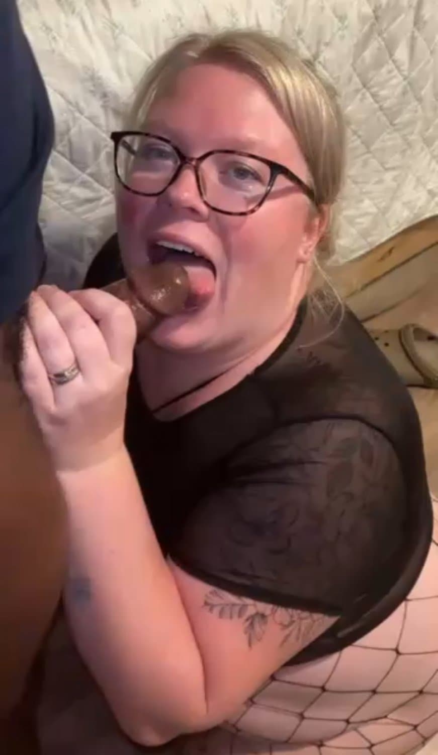 Hot blonde wife with a big ass gets fucked by the BBC while her husband films