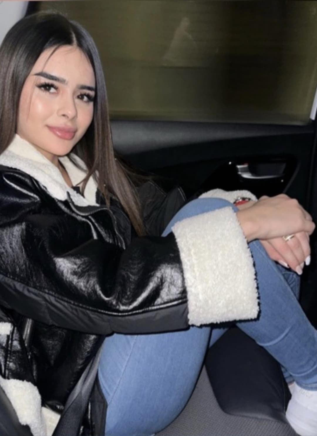 Latina slut taking pearl necklace from my white cock