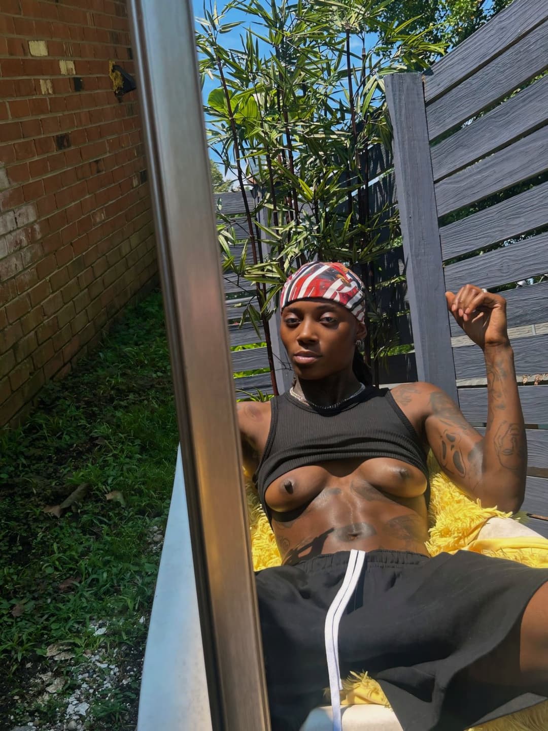 Black dyke stud ebony tomboy Tajee.