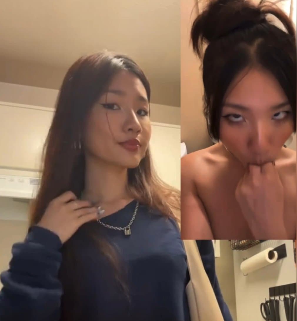 Asian Teen TikTok Slut. Abg Goon Ahegao Face and Tiny Tits. Dumb Webslut Got Her Nudes Leaked