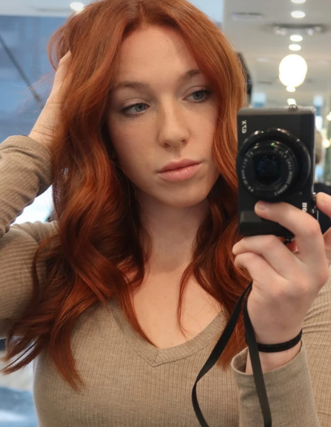 Sexy athletic redhead