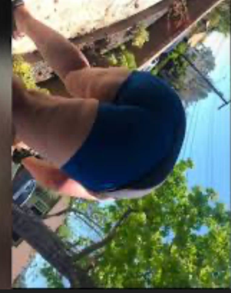 me wearing my moms dirty panties outside and creep shots of my real moms fat ass