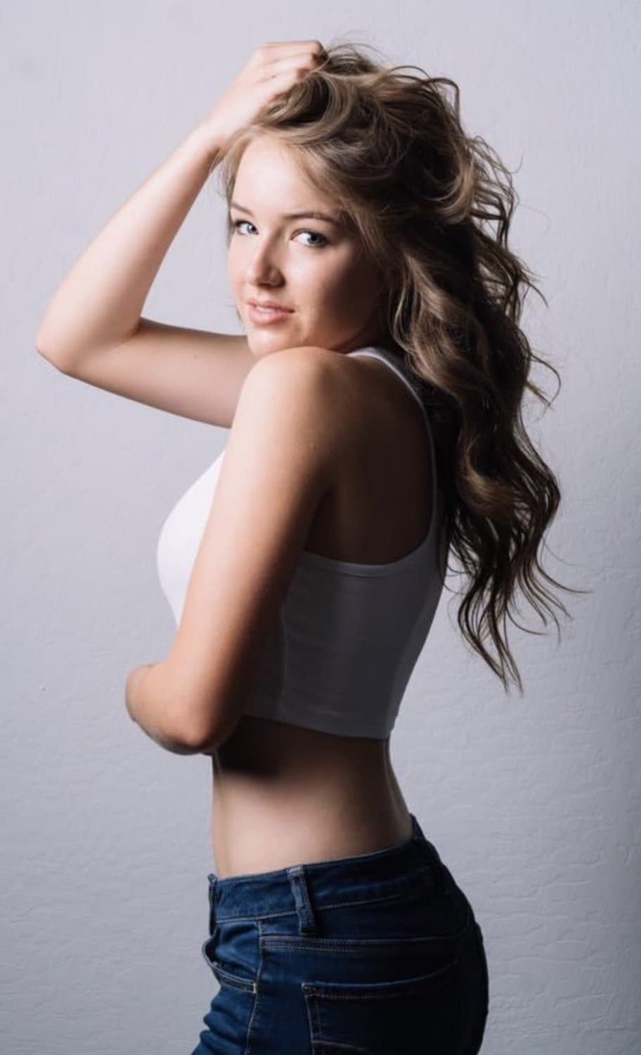 Tara showing off her talent