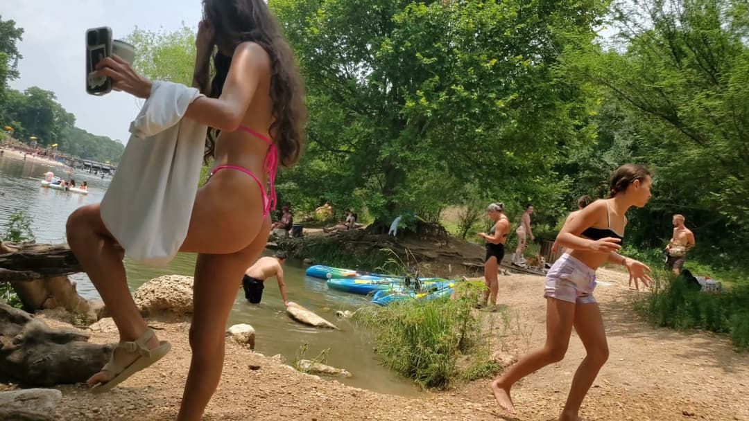 Down by the river. Babes found online. Which ass you choosing ?