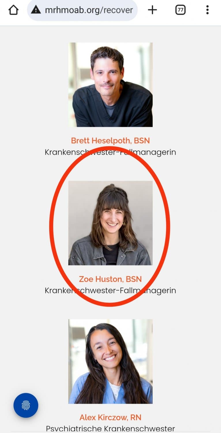 Nurse Case Manager Zoe H. nude in public