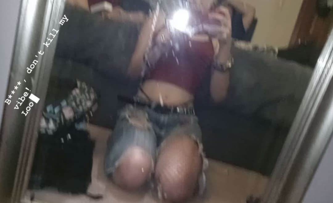 Look at my IRLs tight little teen tummy NNGGHHHH degrade this petite little goth slut