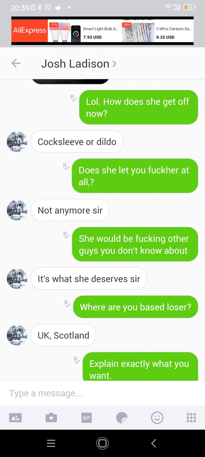 Owned Scottish husband shares his wife. Kik included