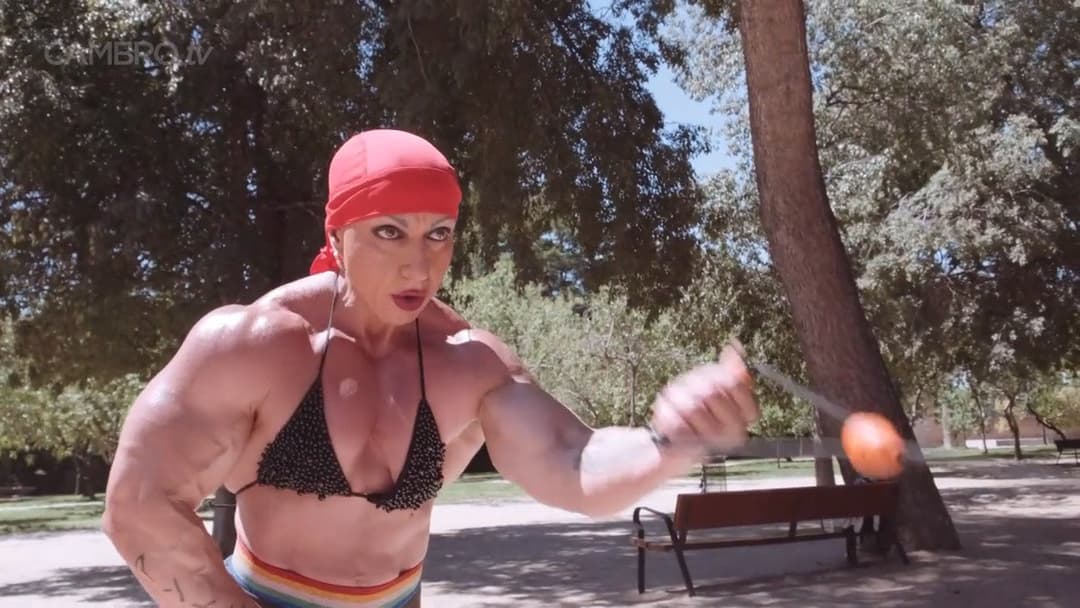 Mrs Sanchez , her muscular poses make everybody hard