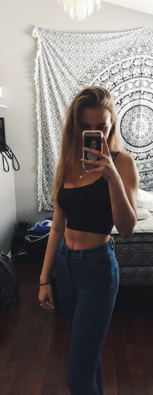 Beautiful 19 year old slut deserves huge dicks to fill her holes…