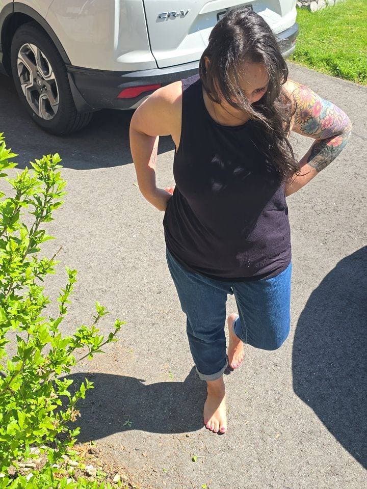 Creepshots of my mom working hard