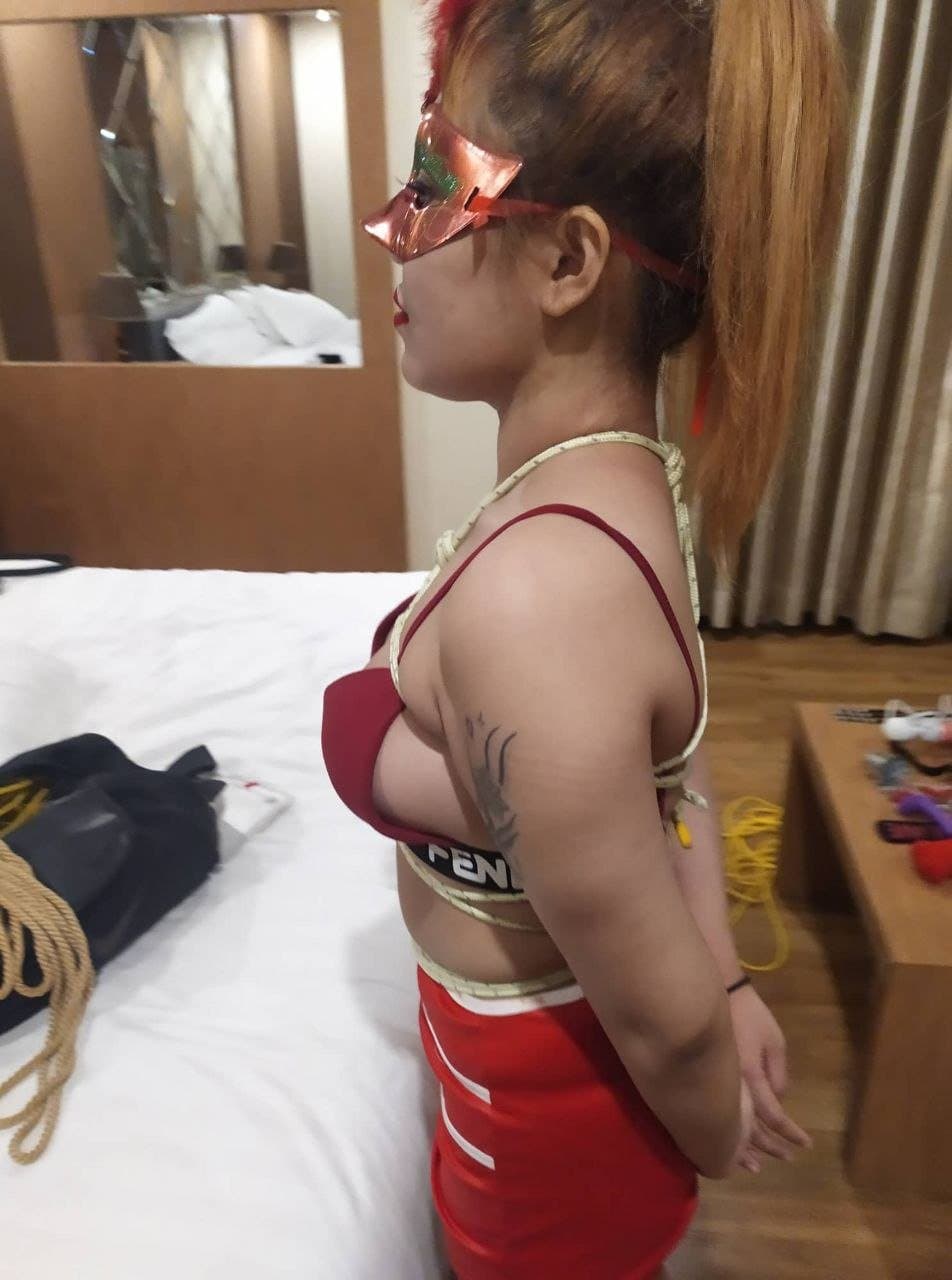 Myanmar bandage hogtied porn
