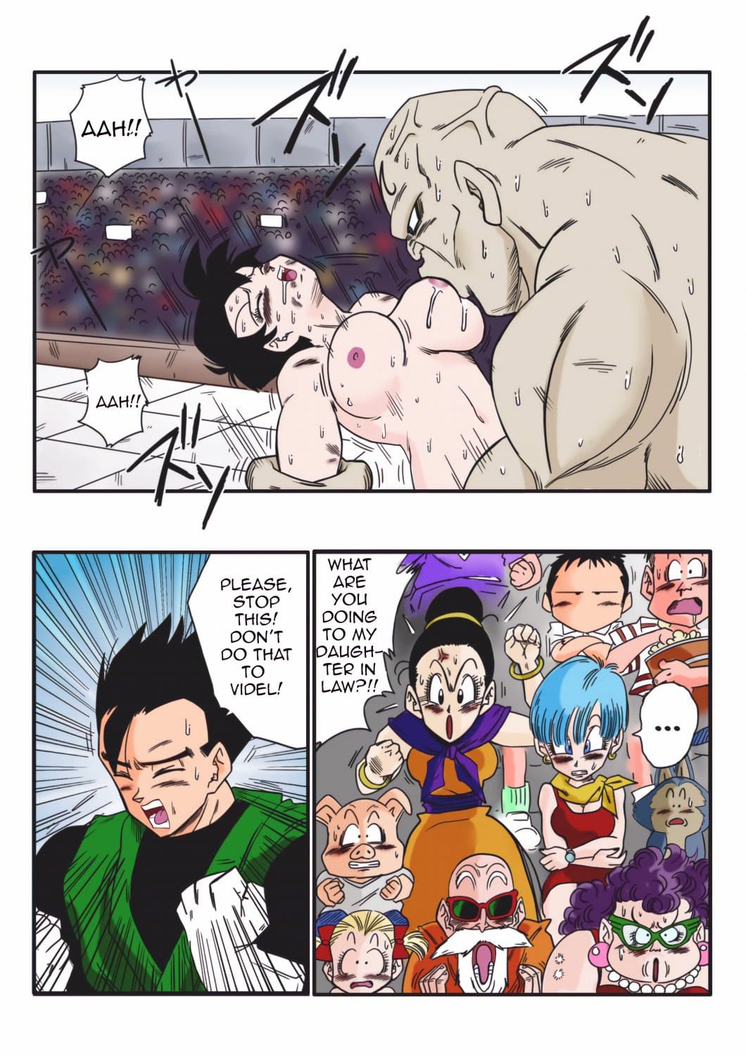 DBZ Hentai Comic Videl vs Spopovich