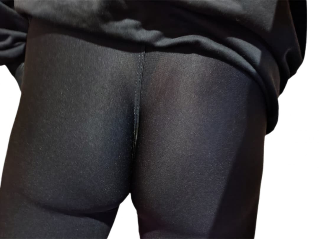 My Bubble Butt in Shiny Black Leggings