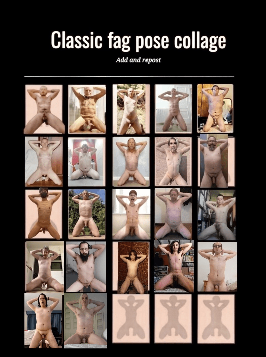 Small penis paypig James Porter in faggot collages. Add yourself and repost, oink!