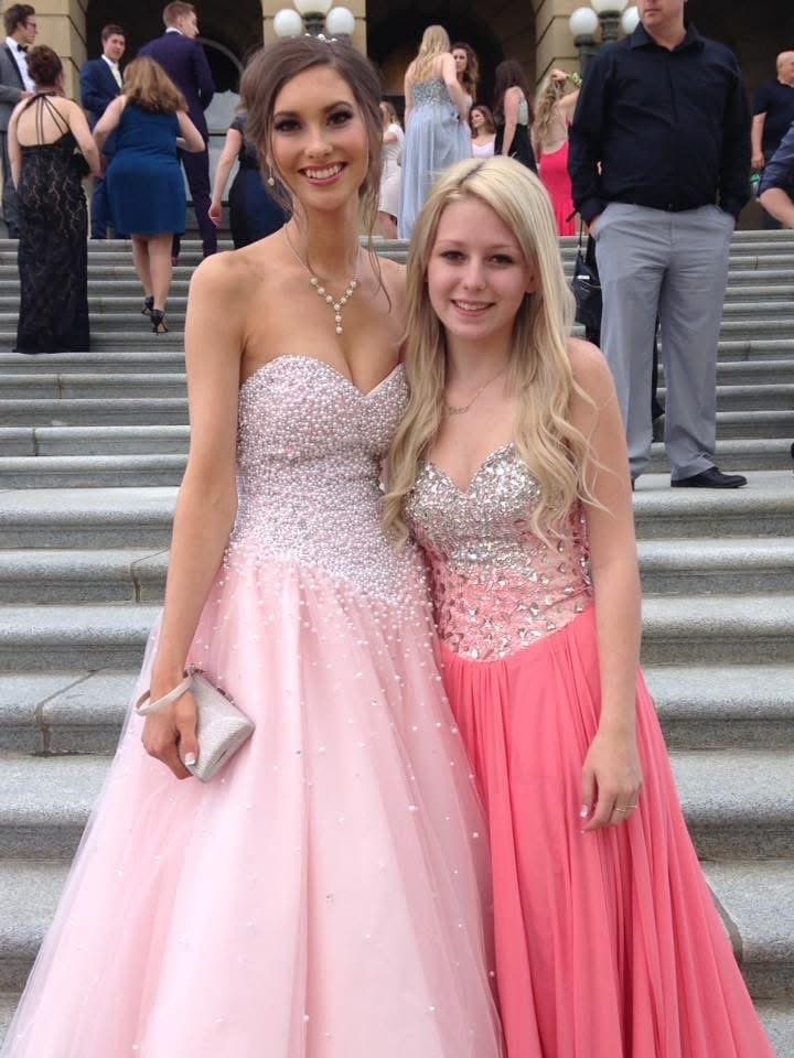 Click to view full size Busty graduation throwback