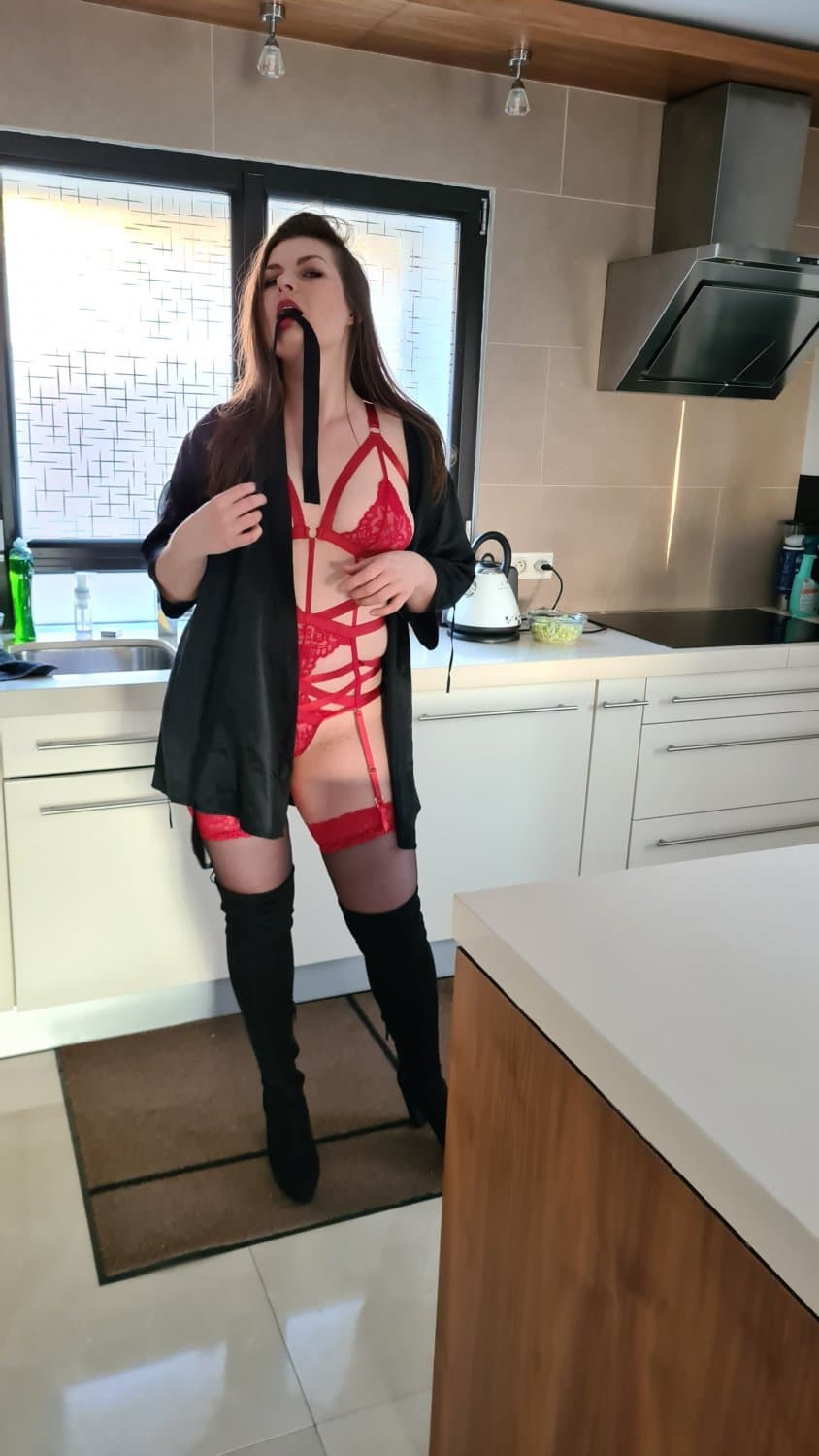 HotWife Whore Martyna L. - Red Lace Lingerie PART 1 - WebSlut from Wroclaw Poland