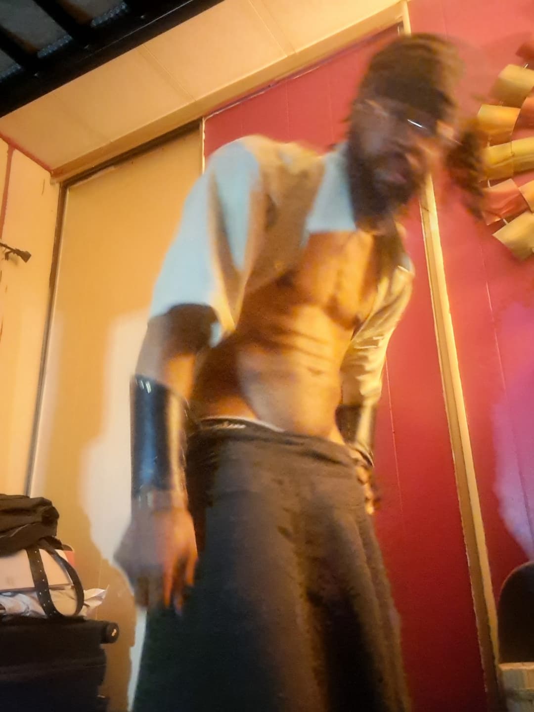 Man Skirt Reflexology Training OF blooper vid and pics