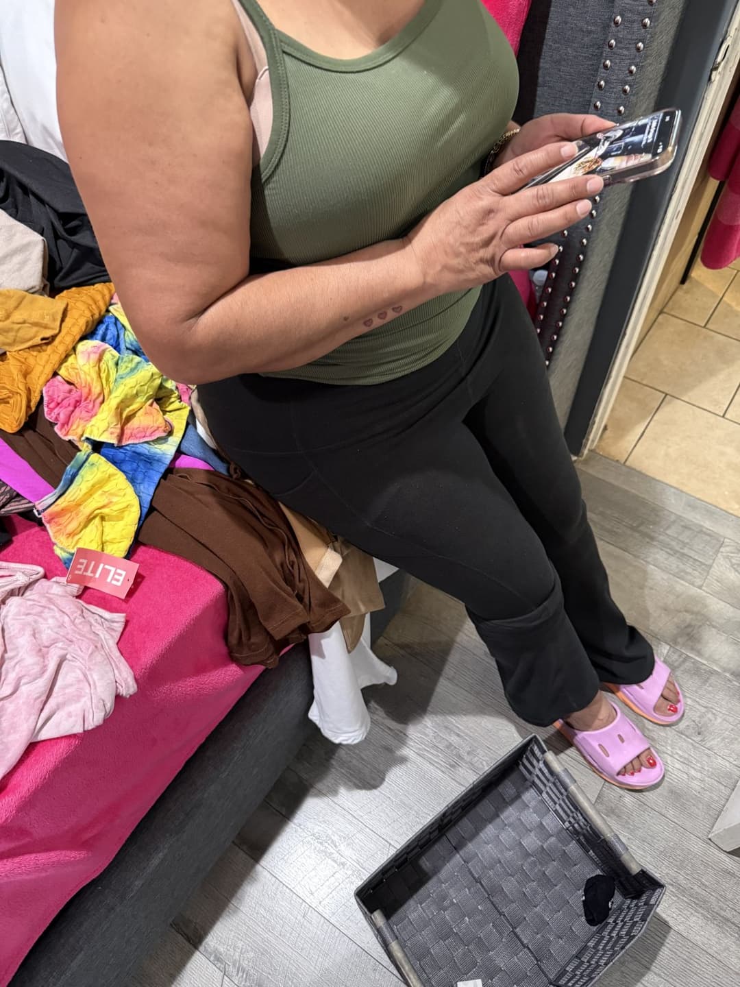 More creep shots of my big booty Latina grandma