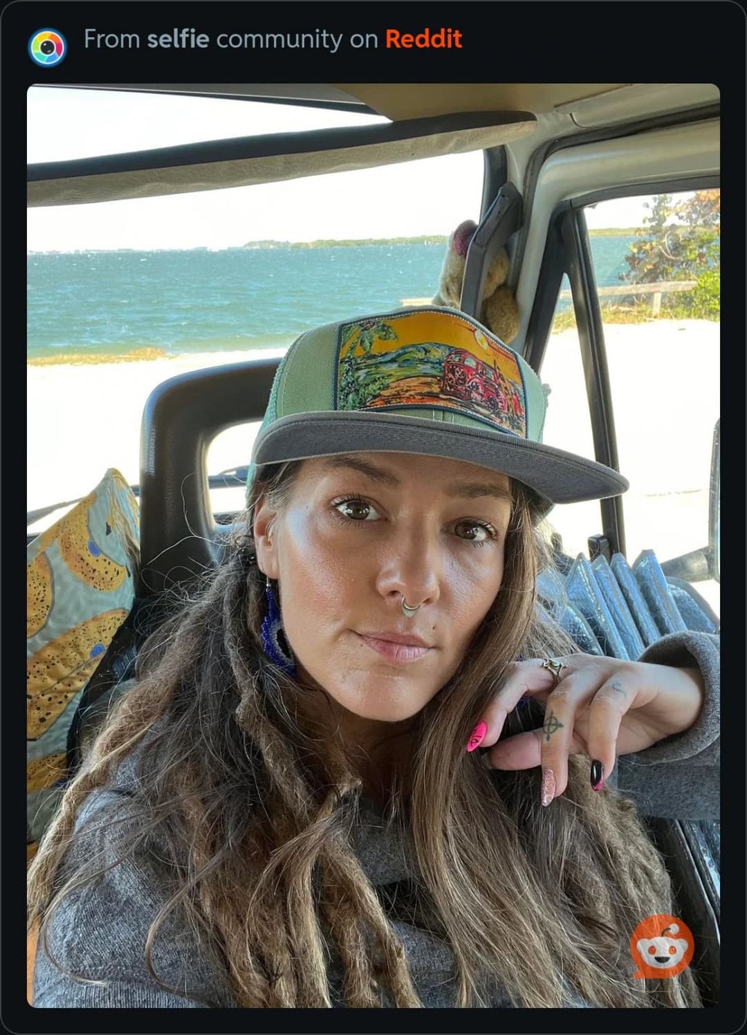 Luna is a van life hippie