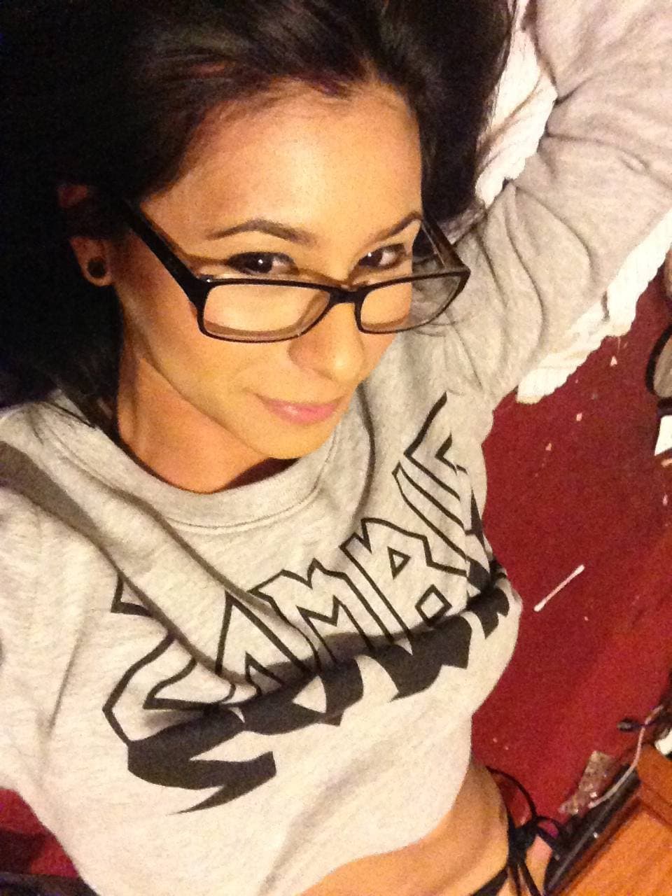 Aimee loves to dress as a naughty schoolgirl