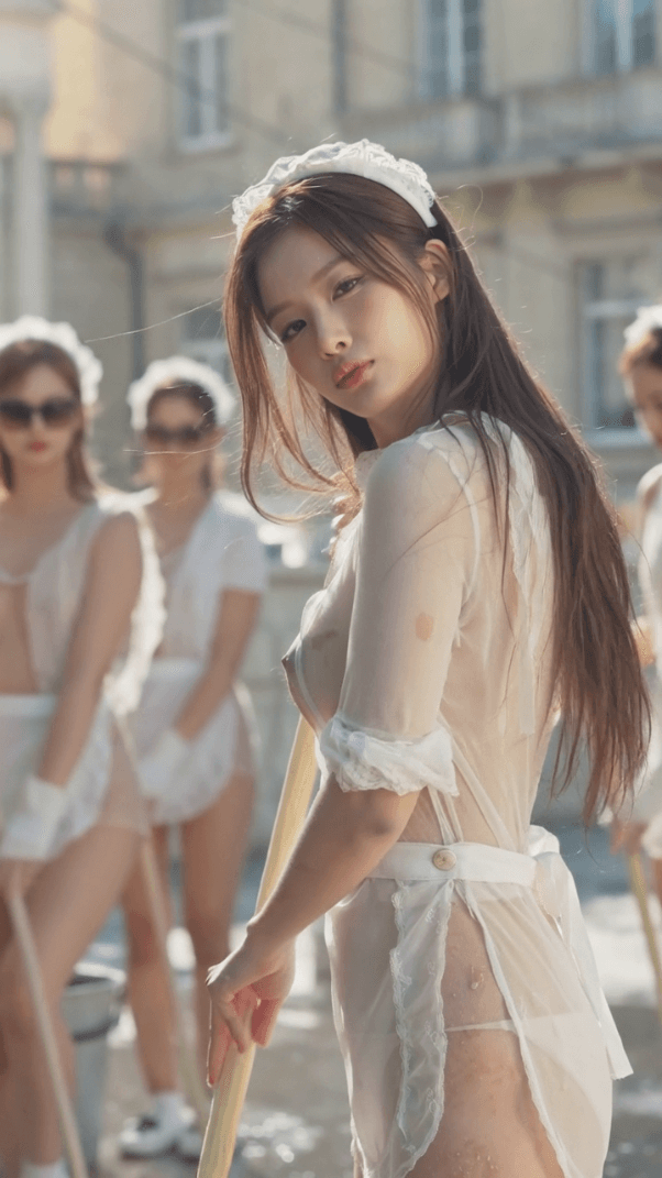 Korean NMIXX Sullyoon - Sexy Maid 8