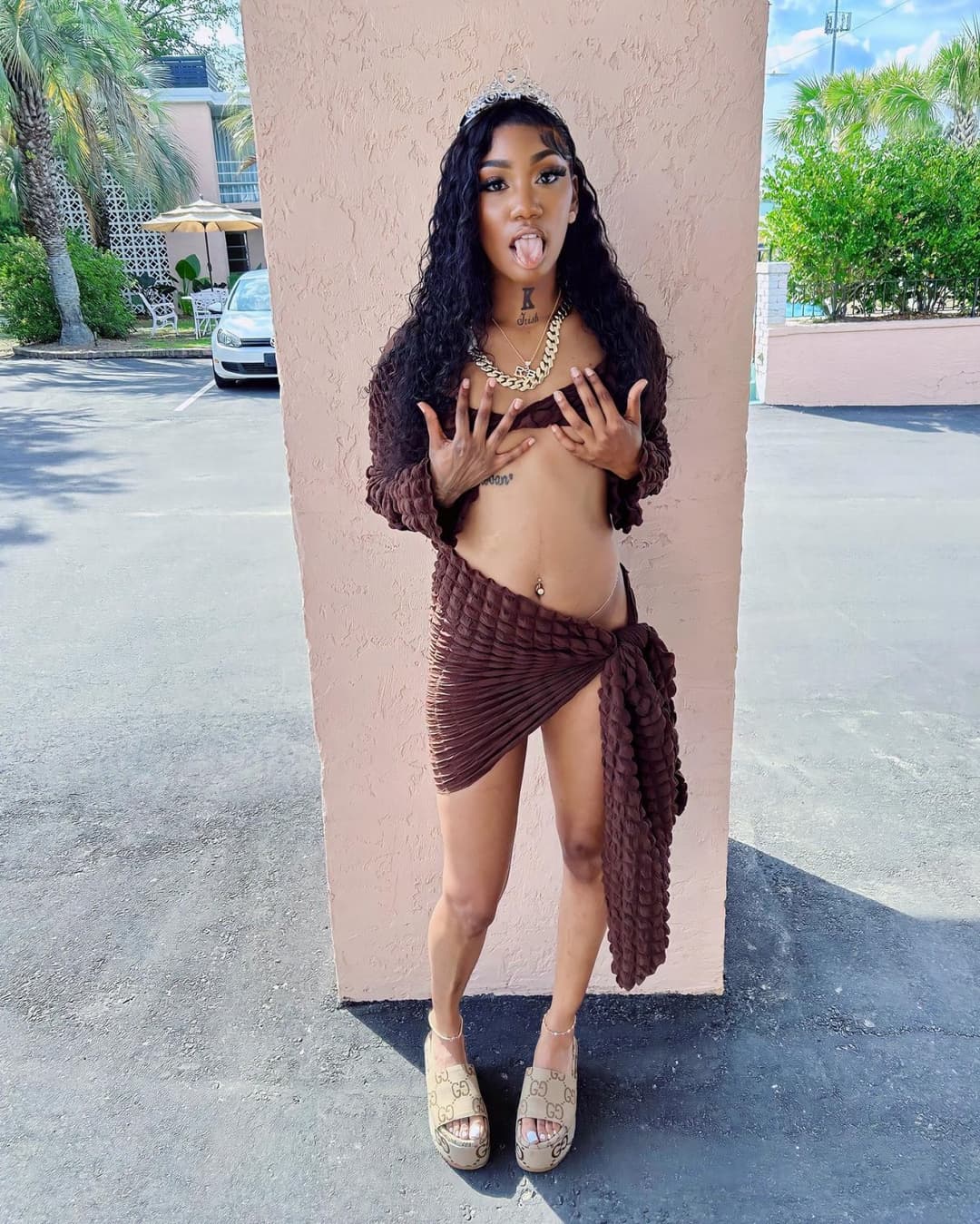 Sexy ebony rapper chick