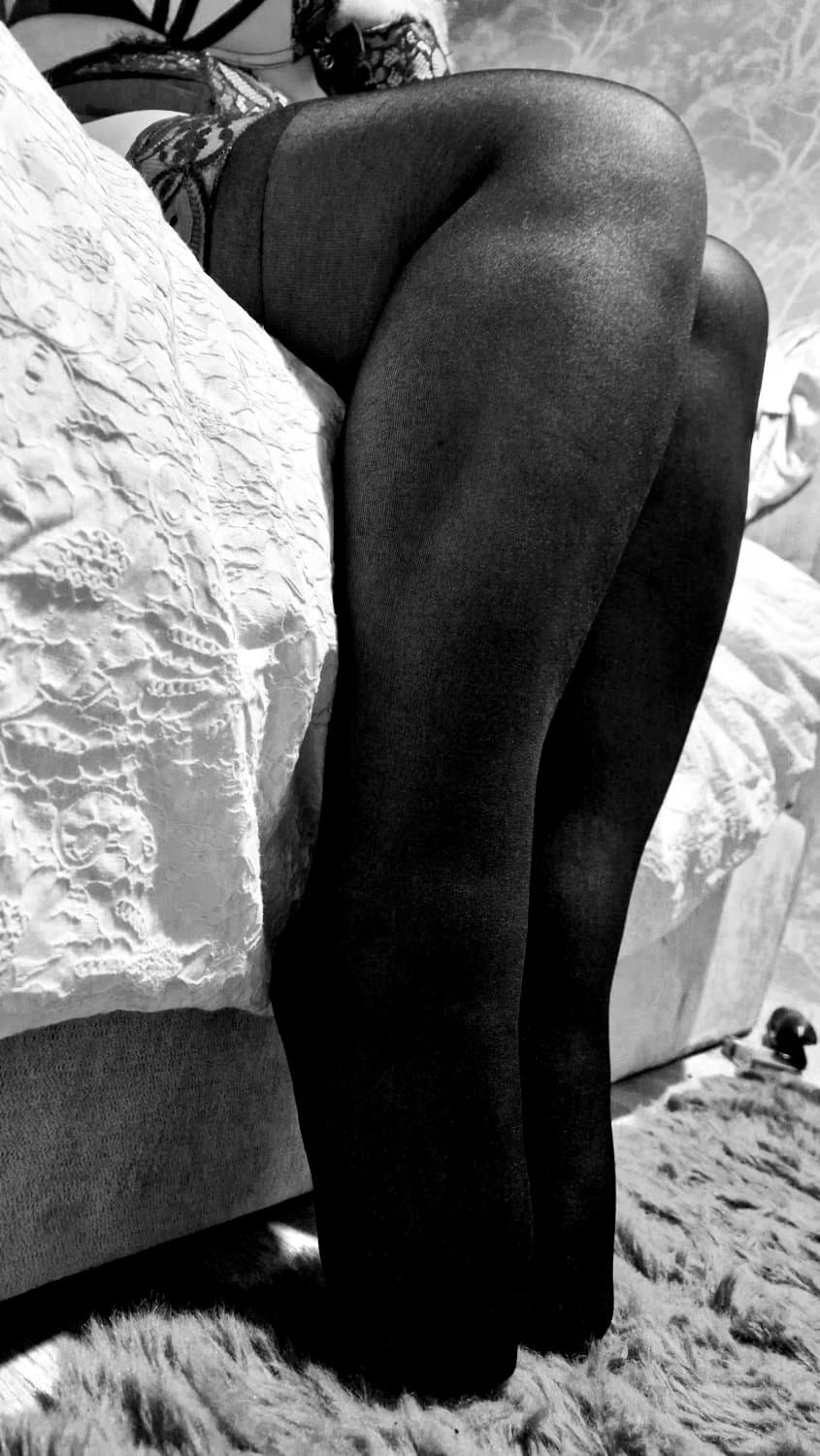 BBW Louise Black Stockings