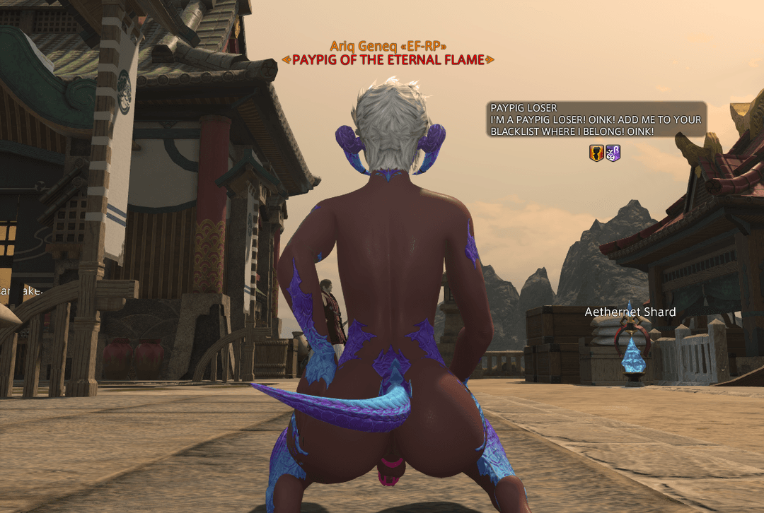 James Porter (Ariq Geneq) from ff14 is a loser paypig who paid me to put this up.