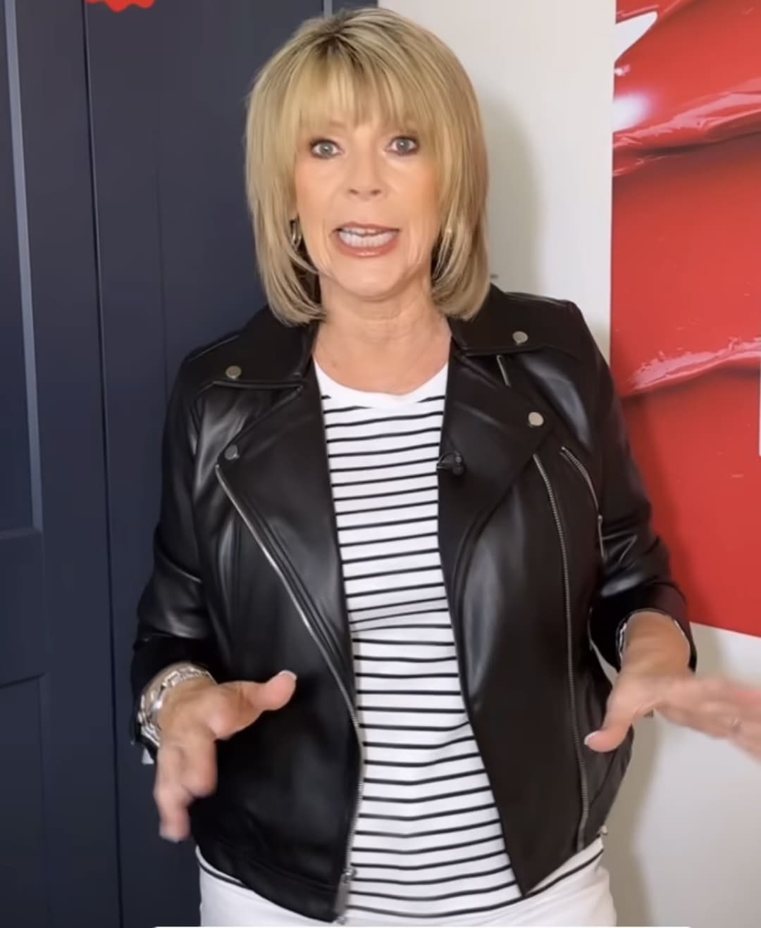Ruth Langsford - Leather Jacket