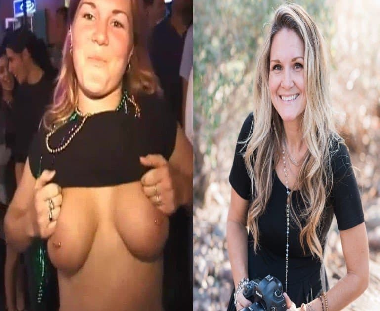 Samantha sure knows how to start off a mardi gras video. With a big smile and pierced nippled tits