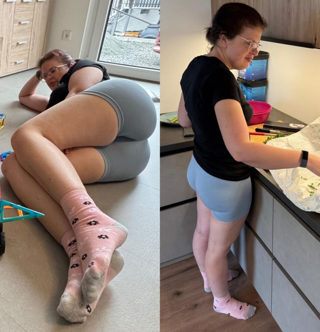 Big ass milf in gym leggings