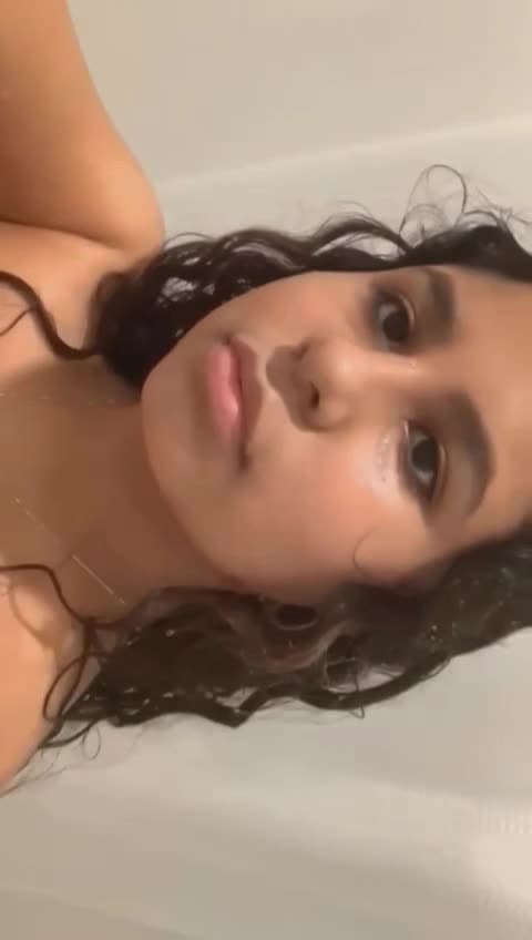 busty latina teen showing off her perfect teen tits and pussy