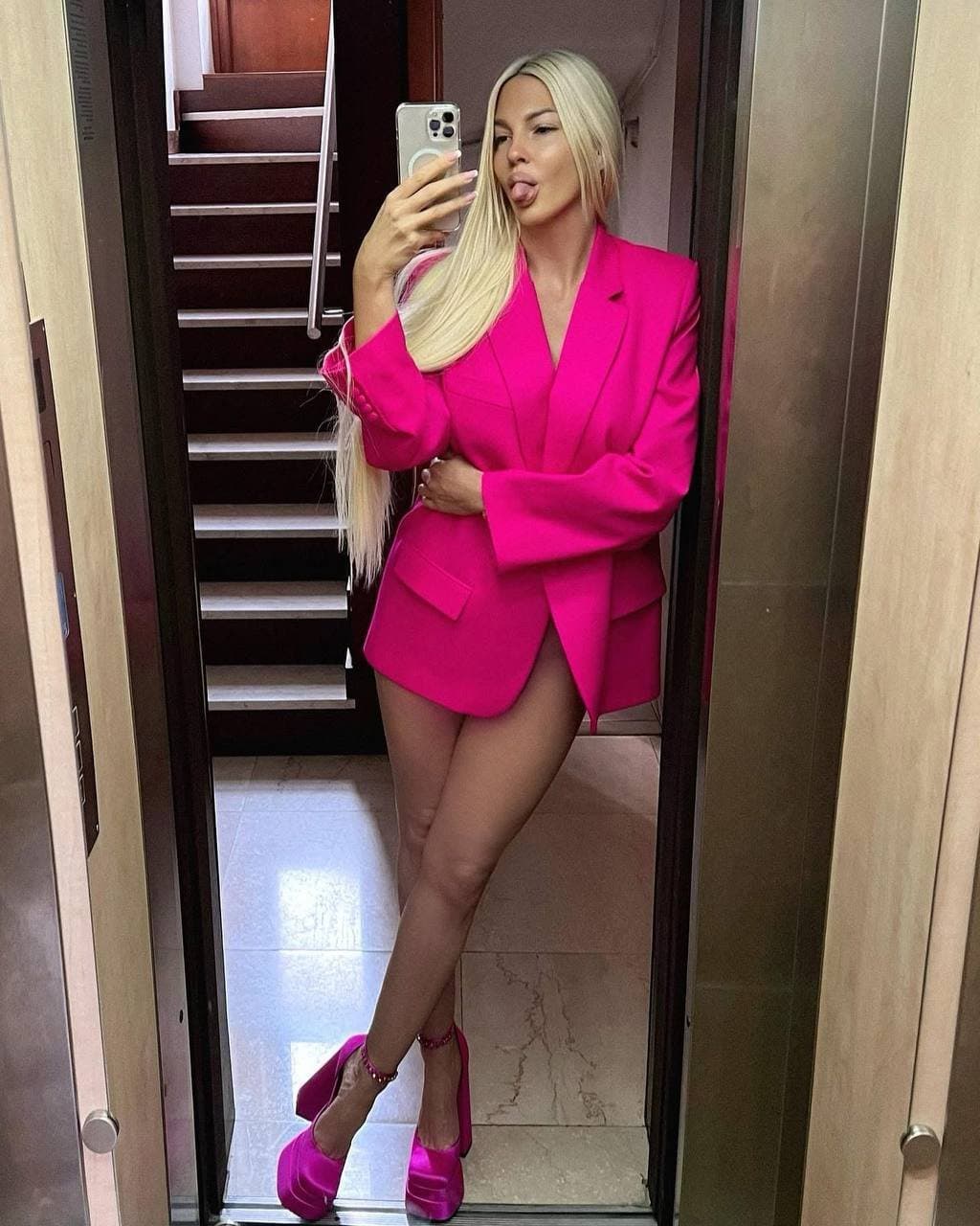 Famous Serbian singer Jelena