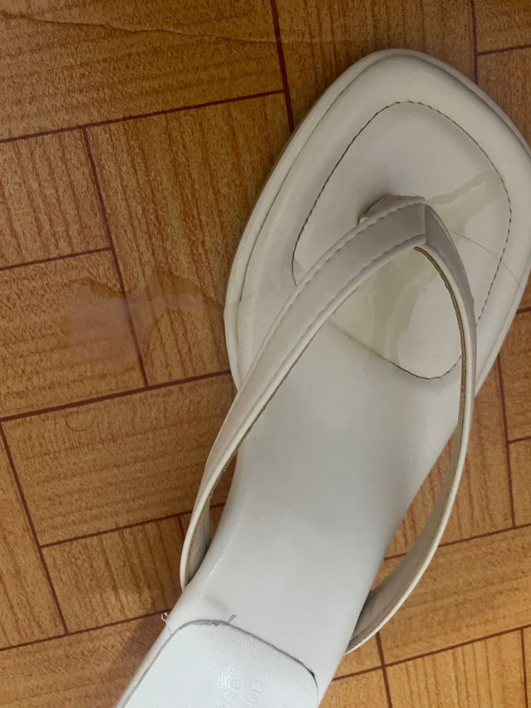 Cock & cum into asian shoes