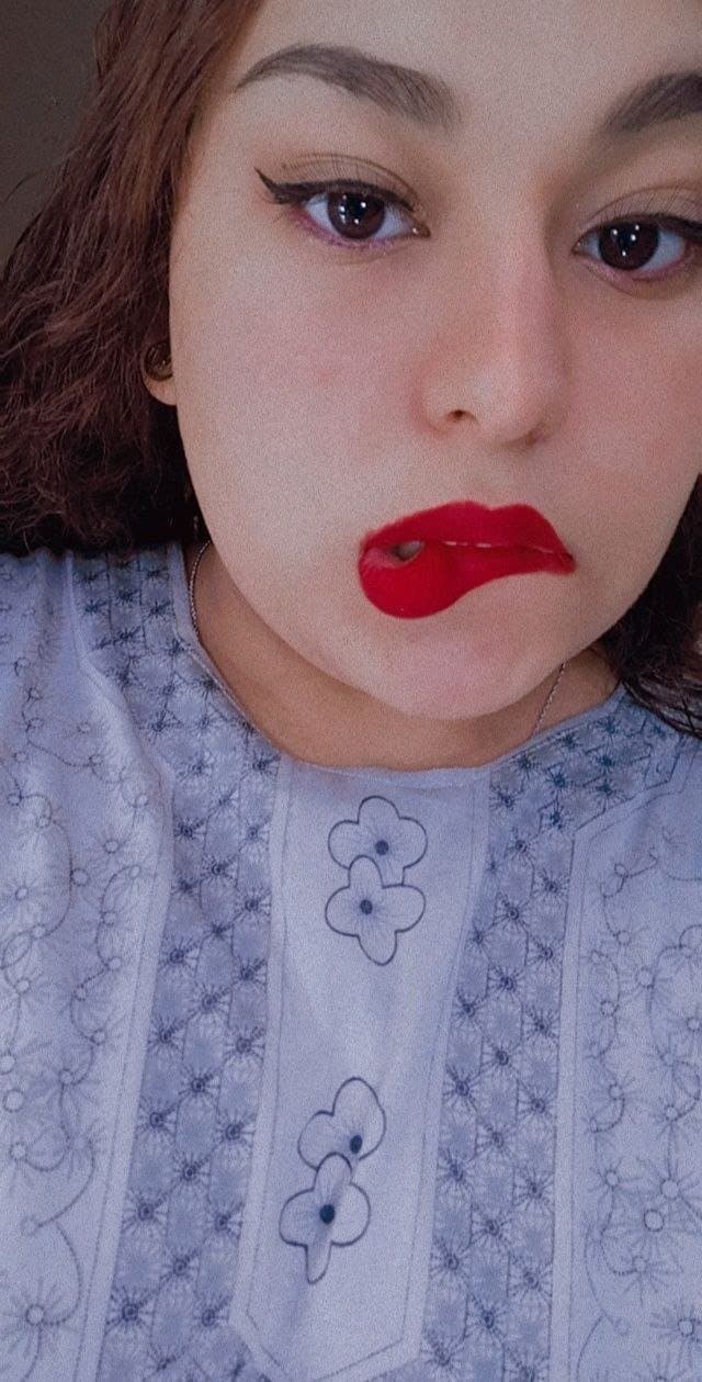 Egyptian veiled woman with soft body