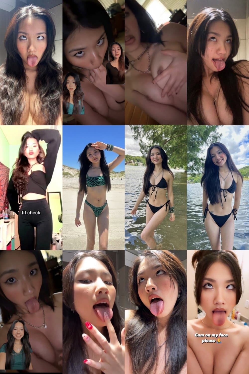 She loves cum and huge cock. Goon Slut. Ahegao teen.