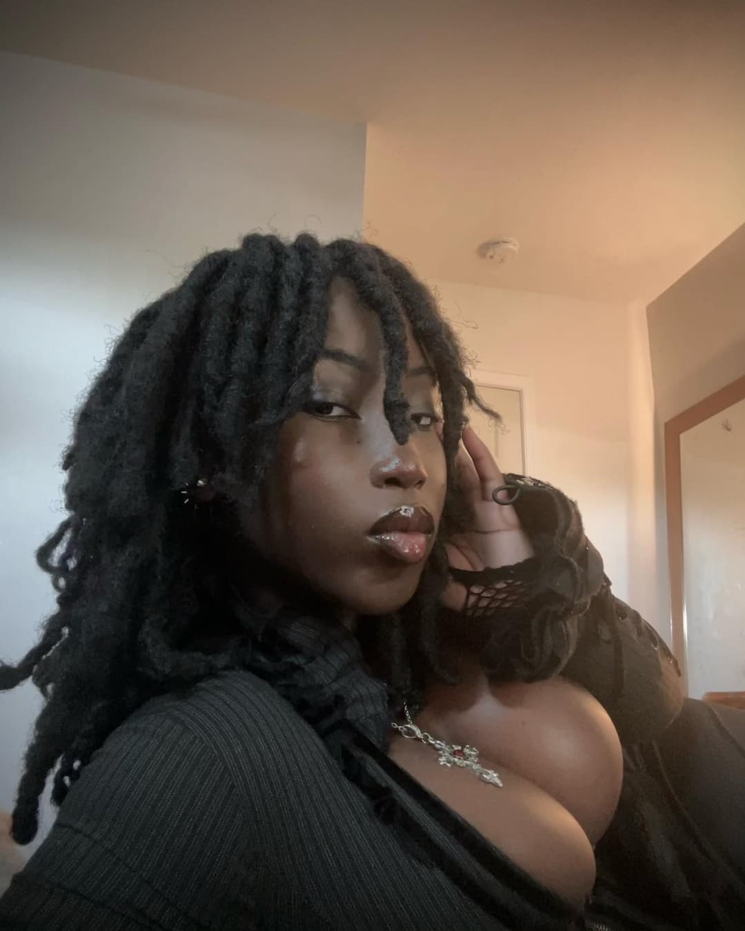 Perfect dark knockers for cum-glazing