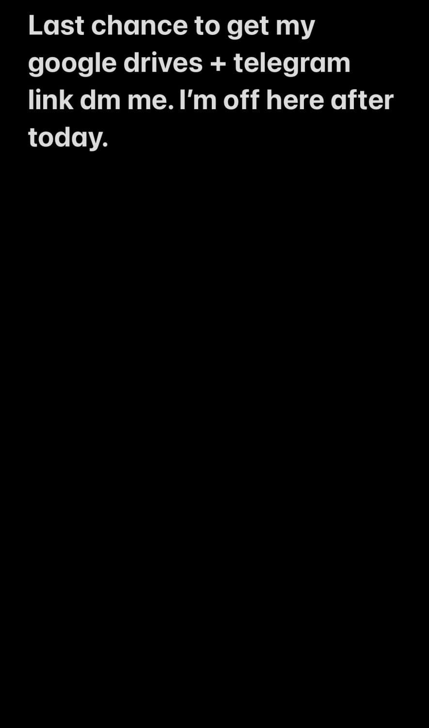 no longer posting here after today. 11 Google drives available last day for them over 100gb