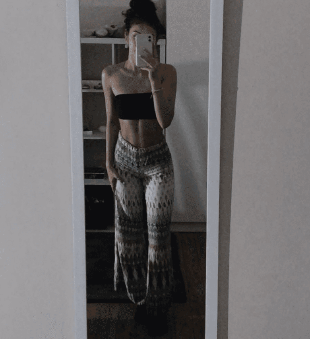 From party to the beach. To show off that slutty ass