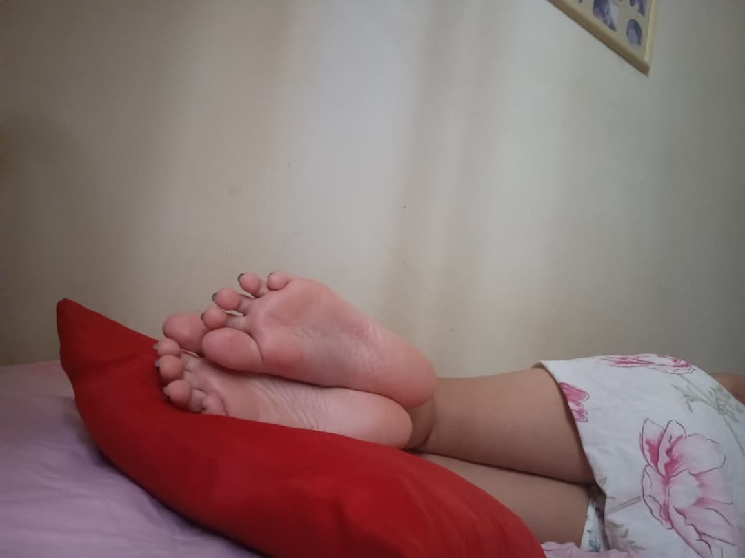Candid feet I made of my roommate some time ago