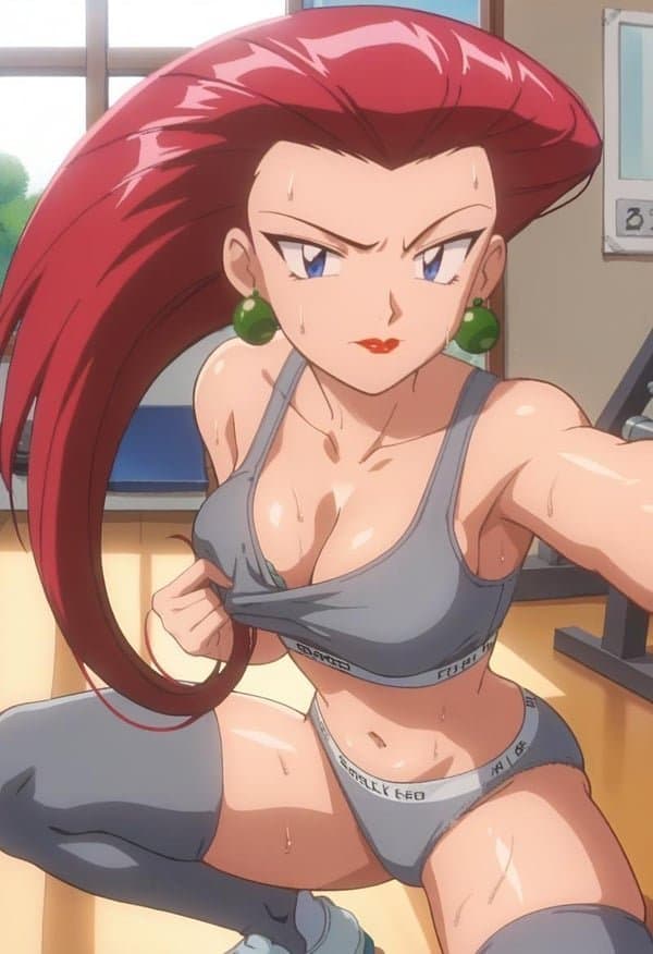 Pokémon. Jessi fucks her pussy FuckMachine.