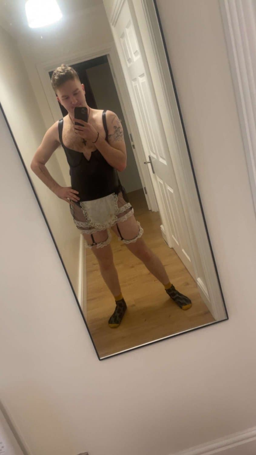 Click to view full size Michael decides to play maid