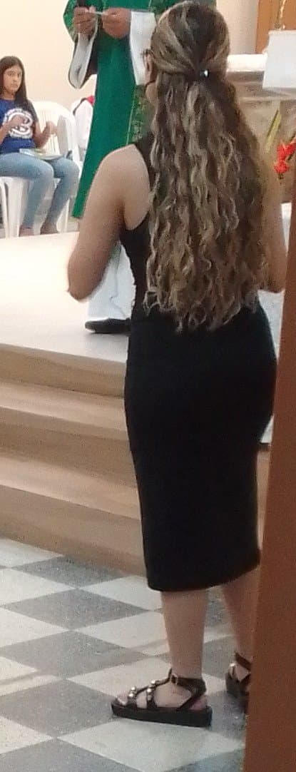 Flagras q fiz na missa quinta