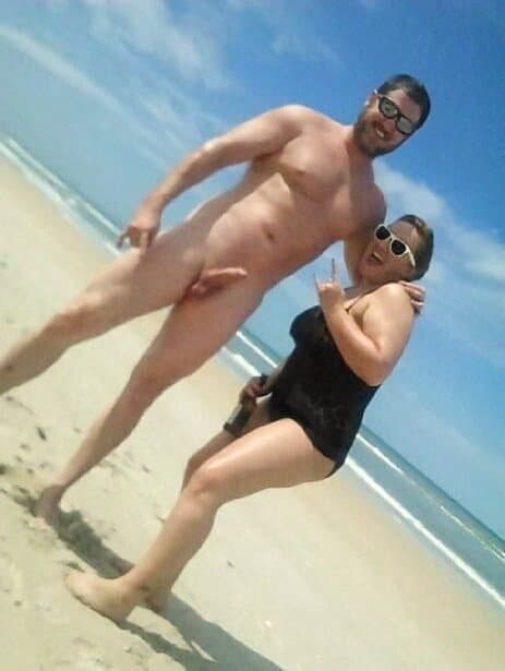 Excited at the beach