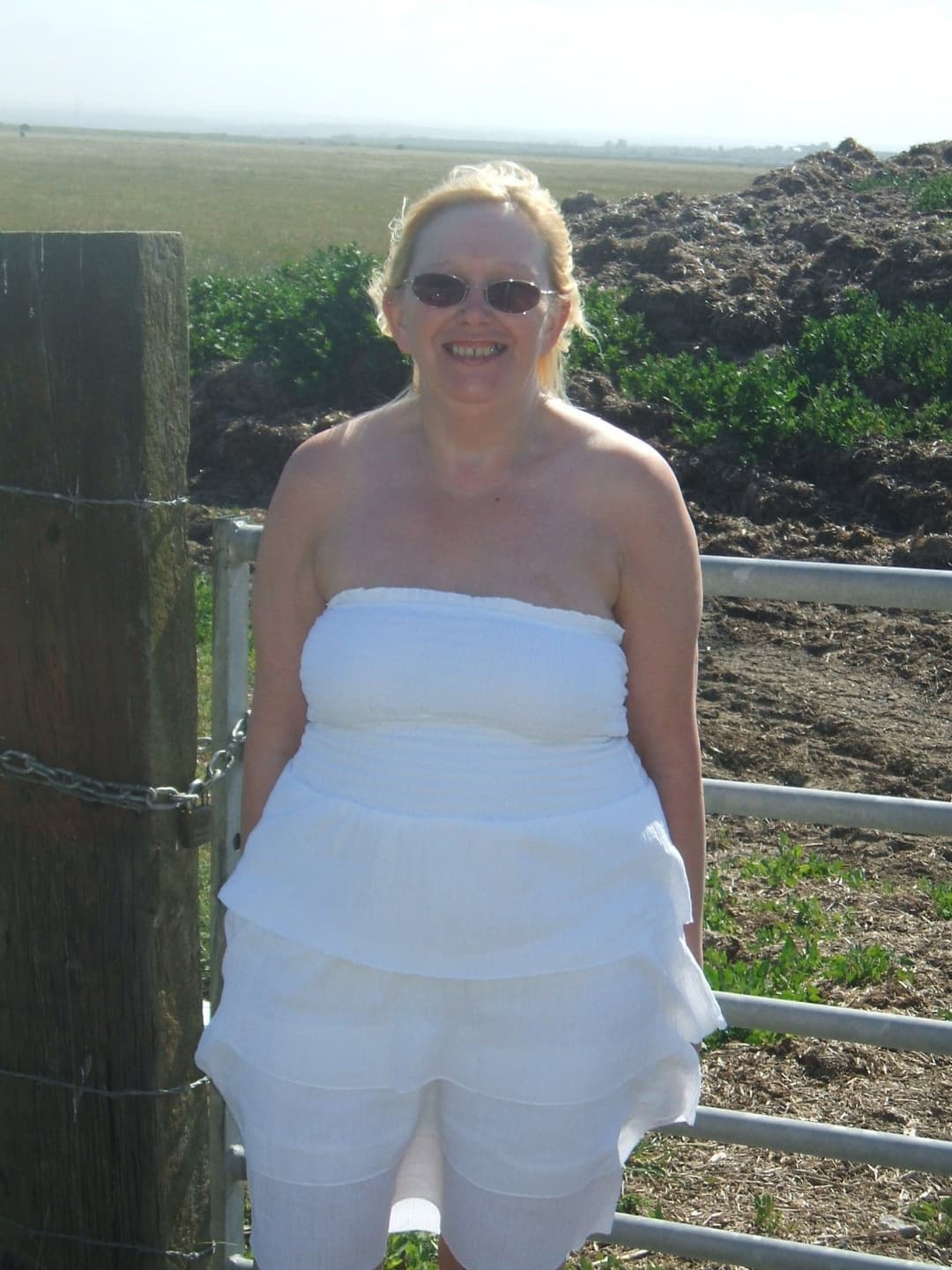 UK Wife Nude Sunbathing at Local Country Park